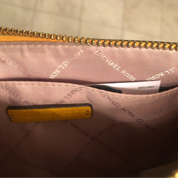 Michael Kors Yellow Iconic Logo Wristlet Limited Edition